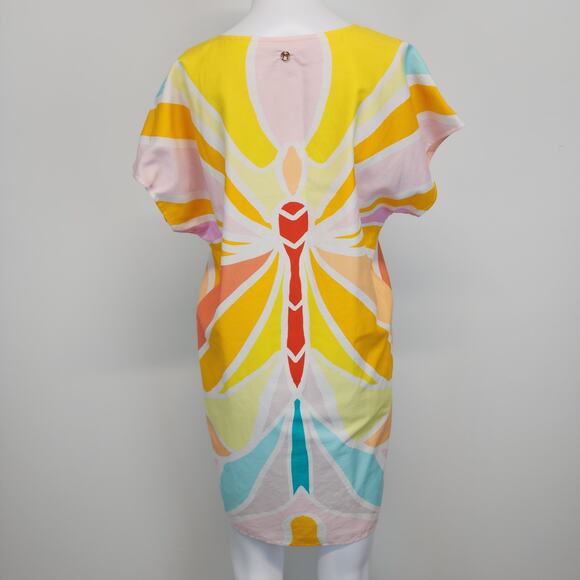Marie Oliver Andi Butterfly Mini Dress Size XS Sleeveless Colorful Silk Designer - Picture 3 of 13